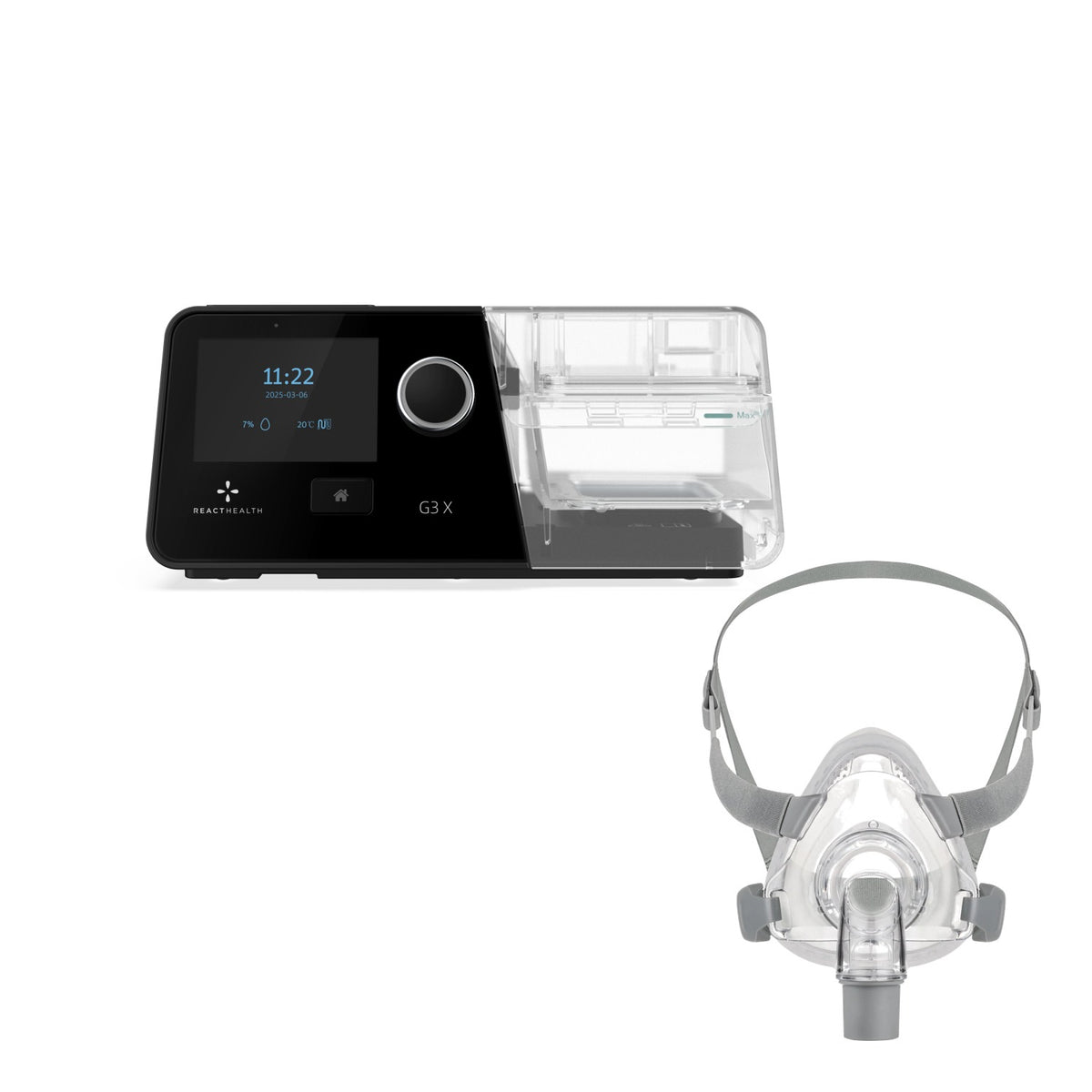 React Health G3 X Auto CPAP with Siesta Full Face Mask