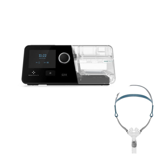 React Health G3 X Auto CPAP with Rio II Nasal Pillow Mask